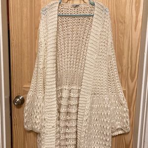 Crochet Oversized Bell Sleeve Cardigan